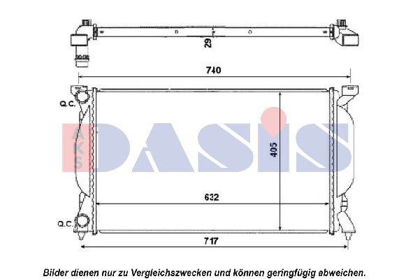 AKS DASIS Jäähdytin,moottorin jäähdytys 480038N